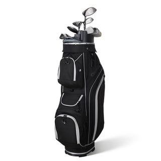 Golf Cart Bag, 14 Way Top Divider Organizer, Golf Club Bag with Full-length Divider, Storage Pockets, Shoulder Strap, Rain Hood, Smooth Zippers, High-Strength 900D Polyester for Men & Women