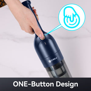 UMLO H6 BLUE Cordless Handheld Vacuum | 10KPa Strong Suction, 30-Min Runtime, HEPA Filter