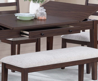 Walnut Dining Table with Lift Top Storage and Drawers - Modern Wooden Dining Room Furniture - Hidden Storage Kitchen Table with Built-in Drawers - Industrial Grade Heavy Duty Walnut Multi-Function Dining Table