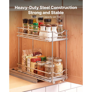 2-tier pull out spice rack organizer, view 6