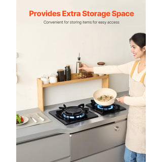 Over the stove bamboo spice shelf, view 3