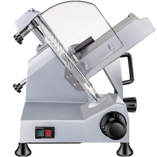 240W Commercial Electric Meat Slicer | 10" Carbon Steel Deli Food Slicer with Adjustable Thickness