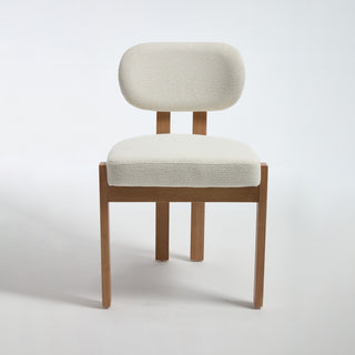 Wooden Dining Chairs Set of 2, Modern Fabric Upholstered Dining Room Chair Kitchen Chairs, Farmhouse Dinner Chair for Kitchen Dining Room