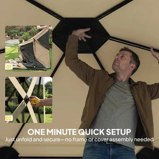 Outdoor Pop Up Gazebo Screen Tent,Modern Camping Canopy Screen House