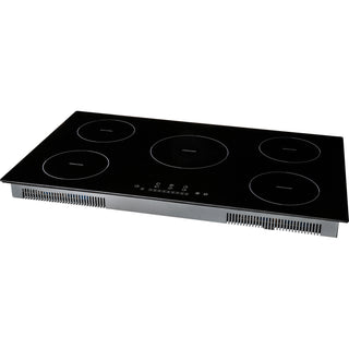 Electric Cooktop, 5 Burners, 36'' Induction Stove Top, Built-in Magnetic Cooktop 9200W, 9 Heating Level Multifunctional Burner, LED Touch Screen w/ Child Lock & Over-Temperature Protection
