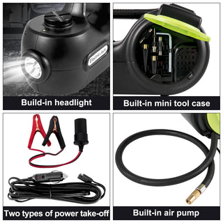 5 Ton Electric Car Jack | Hydraulic Floor Jack with Electric Impact Wrench