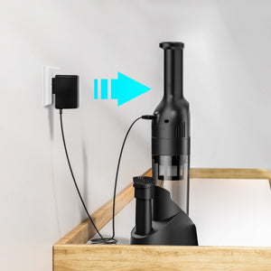 UMLO H6 BLACK Cordless Handheld Vacuum | 10KPa Strong Suction, 30-Min Runtime, HEPA Filter