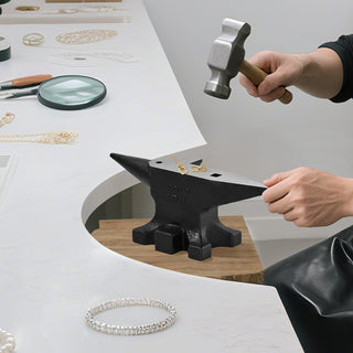 30lb Multi-Angle Cast Steel Anvil | Blacksmith's & Jeweler's Forging Tool