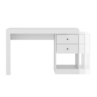 Expandable Home Office Desk, White