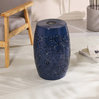 SOLAR SIDE TABLE,DARK BLUE COLOR