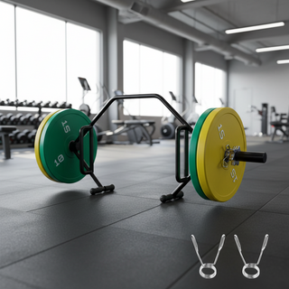Trap Bar Hex Bar, Open-Ended Frame Hex Barbell, 2-Inch 800 LBS Capacity Shrug Bars with Knurled Grips, Weightlifting and Strength Training Equipment, Home Gym for Squats Deadlifts Shoulder Press