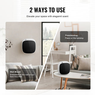Scent Air Machine for Home – 100ML Waterless Cold Air Diffuser, Smart Essential Oil Scent System with USB & Battery Power, Covers Up to 1000 Sq Ft for Living Room, Bathroom & Spa