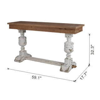 Alcott 59" Buffet Table, Elegant Wooden Sideboard Console – 18" Depth x 32" Height