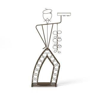 Unique Design Wine Bakers Rack, Freestanding Wine Rack with Storage Bottle, Wine Storage Home Bar for Liquor and Wine, Organizer for Kitchen, Dining Room