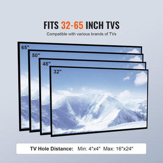 Tall Swivel Floor TV Stand for 32-65 inch TVs, Natural
