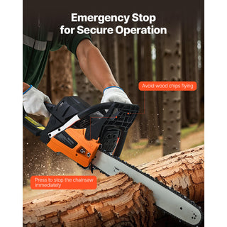 62cc Gas Chainsaw, 3.8 HP with 20 inch Bar