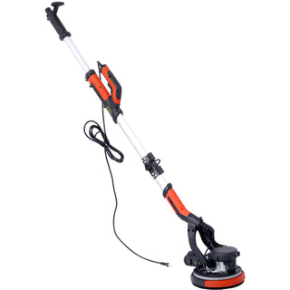 Drywall Sander, 780W Electric Drywall Sander with Vacuum Dust Collection 6.5A Motor Dustless Floor Sander with Variable Speed 900-1800RPM, LED Light, Extendable & Foldable Handle