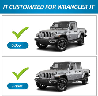 Front & Rear Fenders Compatible with 2020-2024 Jeep Wrangler Gladiator JT Sport & Willys( Fit JT Original low Fender )