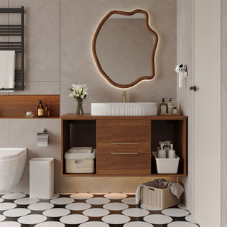 39.4' single sink vanity luxury finish