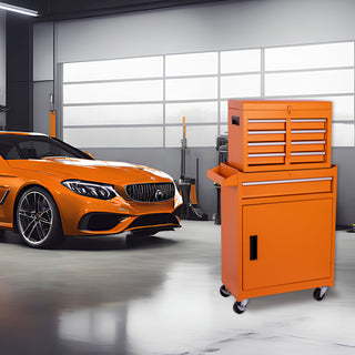 5-Drawer Rolling Tool Chest with Detachable Box | 154-Piece Tool Set Included