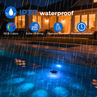 Solar floating pool light, view 6