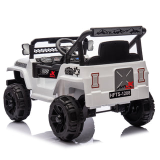 12V kids ride-on electric truck white, view 15