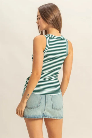 HYFVE Striped Round Neck Tank