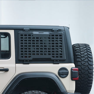 Rear Window Molle Panel Modular Storage Panel System Rear Window Protective Decoration for 2018-2023 Jeep Wrangler JL 4 Doors, Driver side