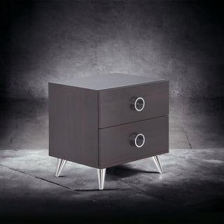 Elms Espresso Finish Accent Table