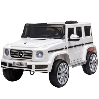 Aosom 12V Mercedes G500 Kids Ride-On Truck - Remote Control, White