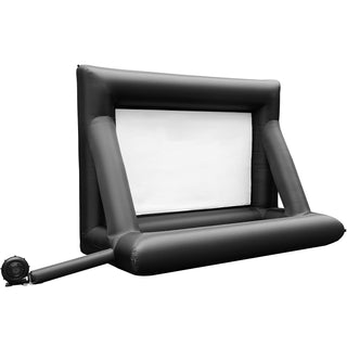 24FT Inflatable Movie Screen for Outdoor Use | Blow Up Projector Screen with 360W Air Blower, Oxford Fabric | Supports Front & Rear Projection for Backyard & Events