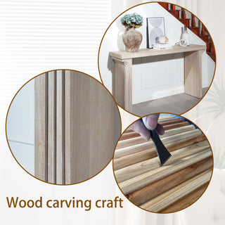 58in Modern Minimalist Wooden Console Table for Entryway, Living Room, and Hallway – Versatile Decorative Accent