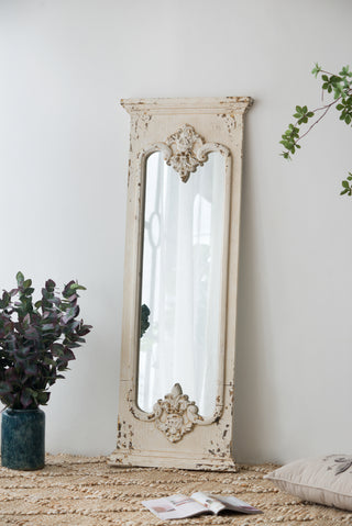 21.5' x 59' Full Length Mirror with Solid Wood Frame, Floor Mirror for Living Room Bedroom Entryway