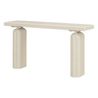 U_STYLE Chic, Elegant and Luxurious Acacia Veneer Console Table,Suitable for Entryway, Hallway, Living Room, Foyer, Corridor