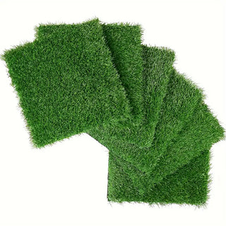 Artificial Lawn 36pcs Interlocking Artificial Grass Tiles For Patio, Balcony, Backyard, Artificial Turf Floor, 12x12 inches,Green