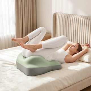 Sex Pillow Couples Sex Toys, 27° Ergonomic Memory Foam Support Pillow, Contoured Lounger Cushion for Back & Lumbar Support, Multi-Functional Comfort Pillow( Green grey)