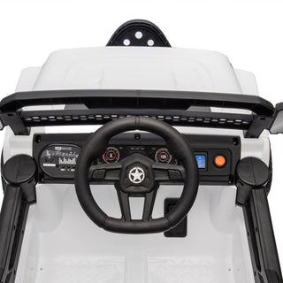 12V kids ride-on electric truck white, view 21