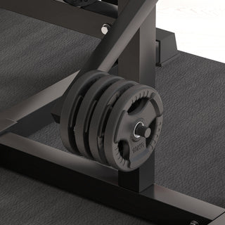 Soozier 2-in-1 Bicep Preacher Curl Bench & Tricep Extension Machine – Adjustable Seat and Elbow Pad for Home Gym