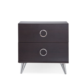 Elms Espresso Finish Accent Table
