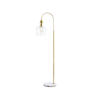 Arched Floor Lamp with Marble Base | Modern Overhead Accent Lighting