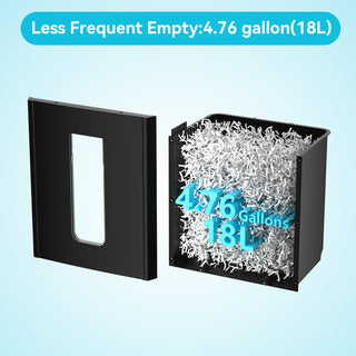 15-Sheet Cross Cut Paper Shredder, 4.76 Gallon Heavy Duty Shredder for Paper, CD, and Card, Ultra-Quiet for Home & Office Use