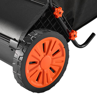 30 inch Push Lawn Sweeper with Hopper Bag, Black