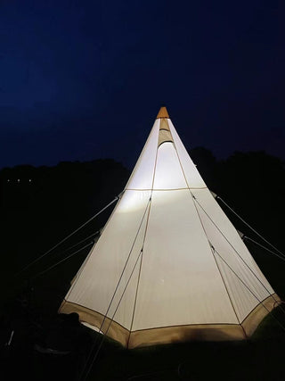 SAM&HAIBEI 9.85ft Bell Tent - 4 Season Glamping & Hot Tent