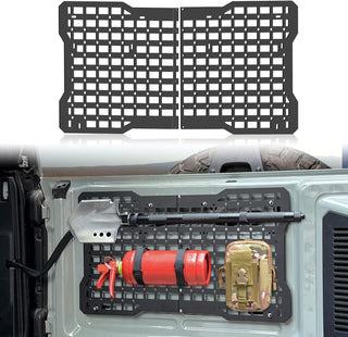 Ford Bronco Tailgate Molle Panel | Heavy-Duty Steel Cargo Storage Rack 2021-2023