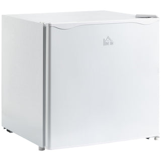 HOMCOM Mini Freezer Countertop 1.1 Cu.Ft | Compact Upright Freezer with Removable Shelves, White