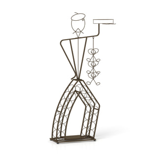 Unique Design Wine Bakers Rack, Freestanding Wine Rack with Storage Bottle, Wine Storage Home Bar for Liquor and Wine, Organizer for Kitchen, Dining Room