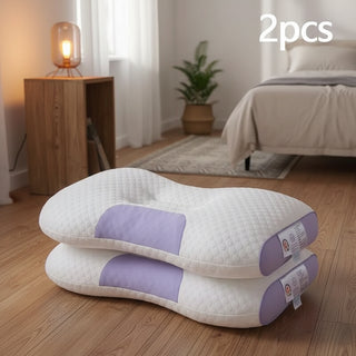 2 piecesYBZ 4D Knitted Cotton Massage Pillow -Purple