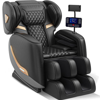 Massage Chair Full Body and Recliner, Zero Gravity Massage Chairs, 10 Fix Rollers, Airbags, Heating, Foot Massage, Auto Modes, Bluetooth Speaker and Touch Control Screen for Home and Office