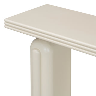 U_STYLE Chic, Elegant and Luxurious Acacia Veneer Console Table,Suitable for Entryway, Hallway, Living Room, Foyer, Corridor