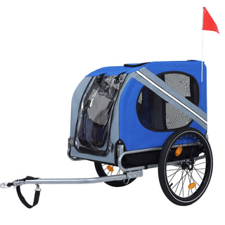 Large Folding Bike Trailer for Dogs | 66LB Capacity All-Terrain Pet Carrier